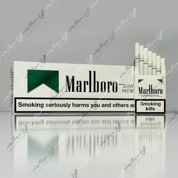 خرید سیگار مارلبرو وایت منتول - marlboro white menthol cigarette