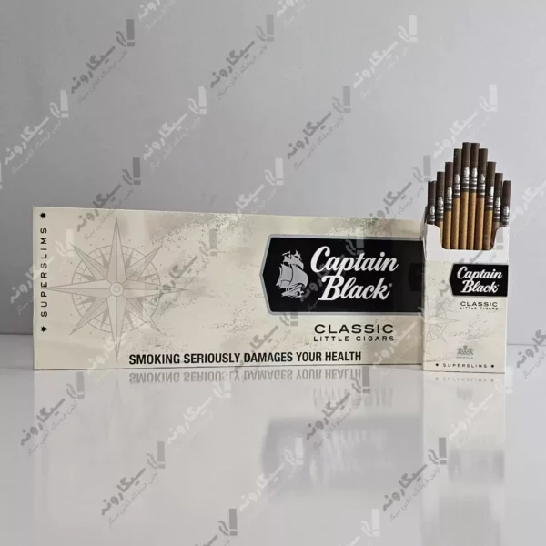 خرید سیگار کاپیتان بلک باریک کلاسیک - captain black classic slim cigarette