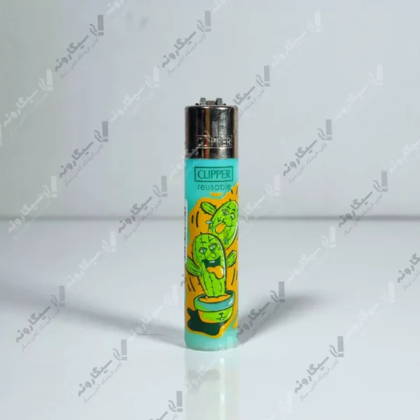 خرید فندک کلیپر طرح کاکتوس - clipper lighter cactus