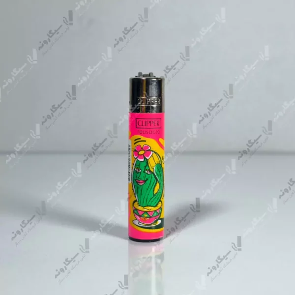 خرید فندک کلیپر طرح کاکتوس - clipper lighter cactus