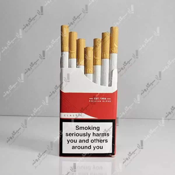 خرید سیگار وینستون پریمیوم قرمز فری شاپ - winston premium red freeshop cigarette