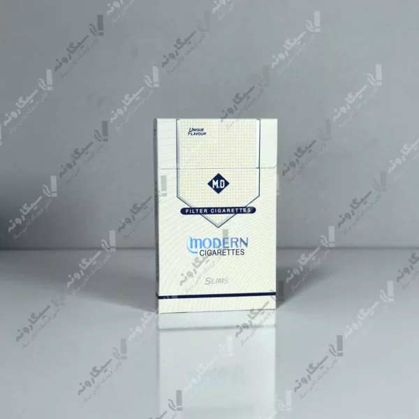 خرید سیگار مدرن سفید اسلیم - modern white cigarette