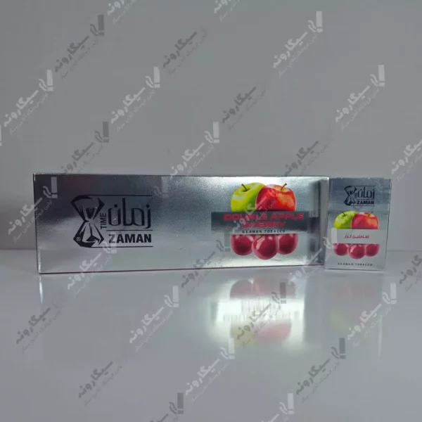 خرید تنباکو دو سیب آلبالو زمان - zaman double apple cherry tobacco